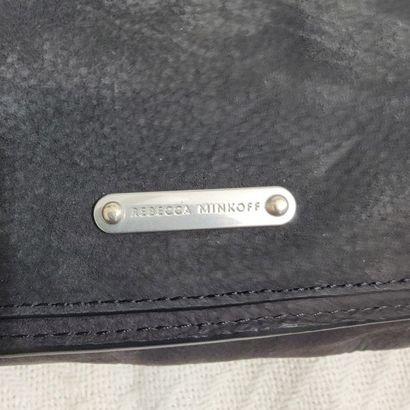 Rebecca Minkoff Small Darren Studded Shoulder Bag Black‎ Suede - Picture 3 of 16